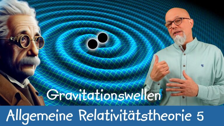 Gravitationswellen sind zeitliche und räumliche Störungen der Raumzeit, die Energie transportieren und sich mit Lichtges